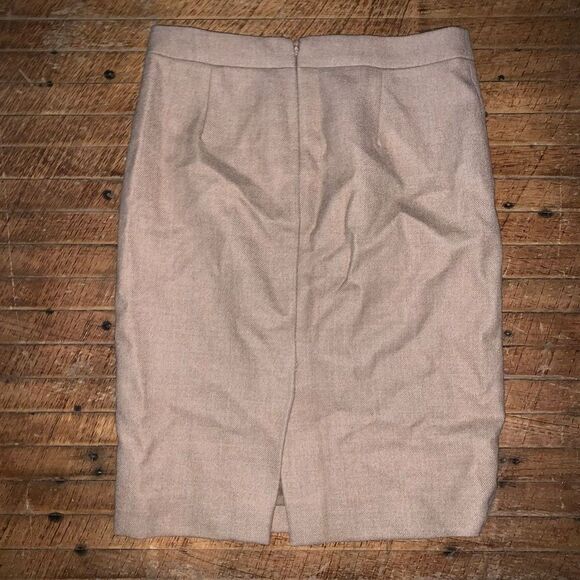 J Crew camel wool No 2 size 2 wool business casual skirt - Picture 3 of 3